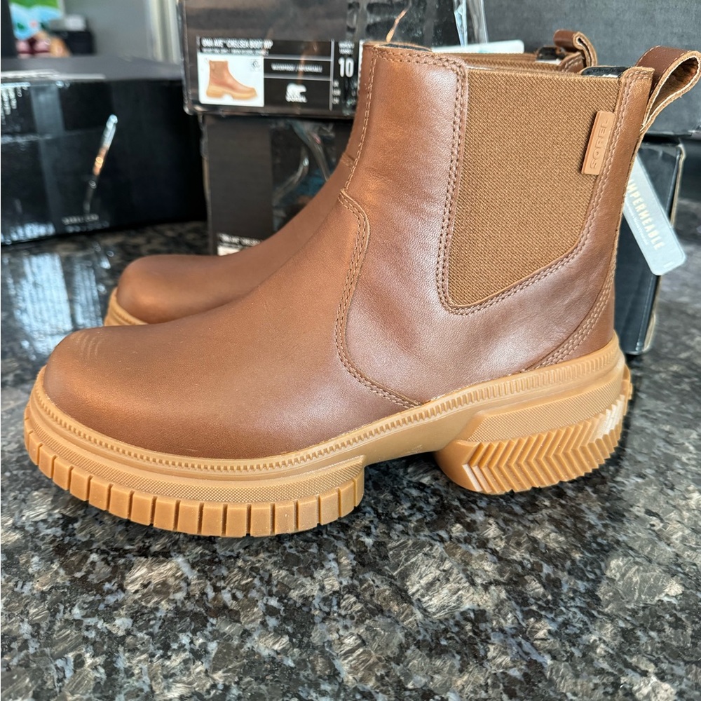 Sorel Women's Honey Brown, Ona‎ Ave Chelsea Waterproof Winter Booties Pick Size